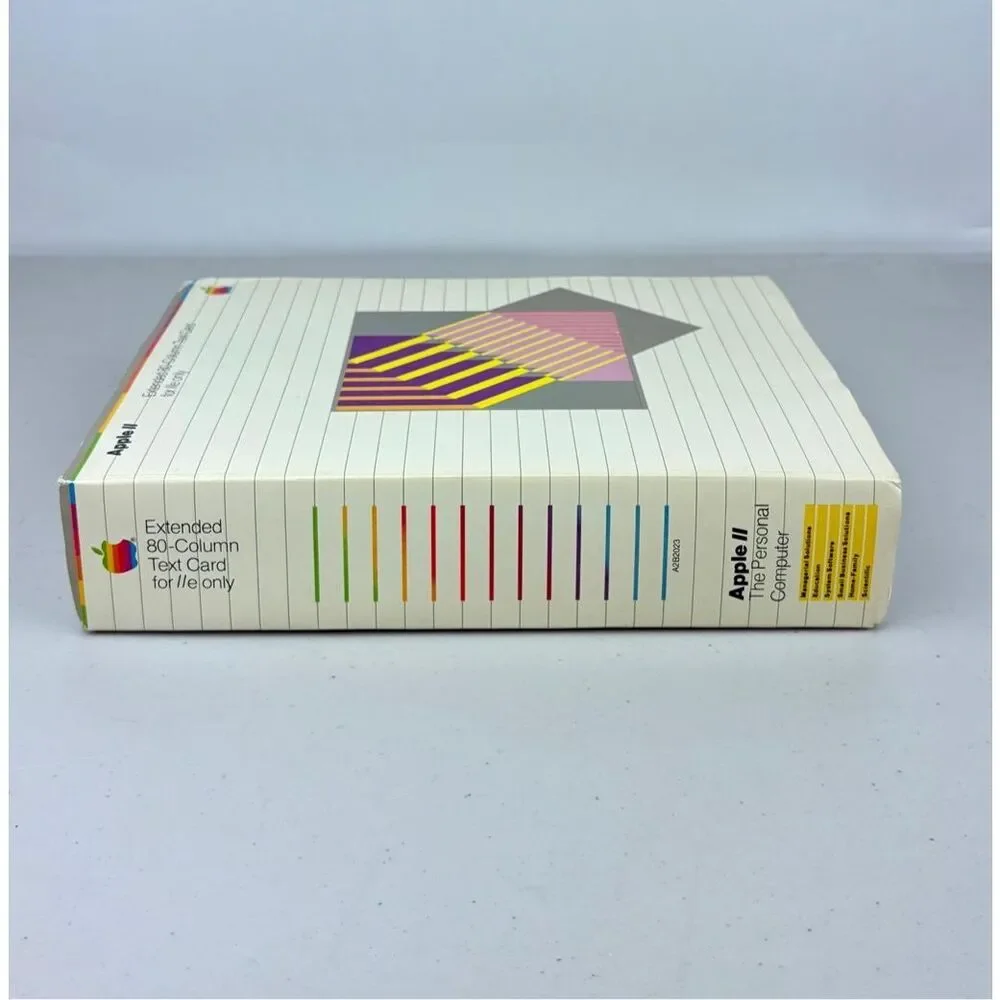 New Open Box Vintage Apple IIe Extended 80 Column Text Card Manual Chip 607-0103